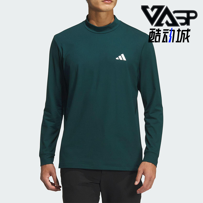 Adidas/阿迪达斯正品春秋男士运动保暖高尔夫复古长袖T恤JM0237