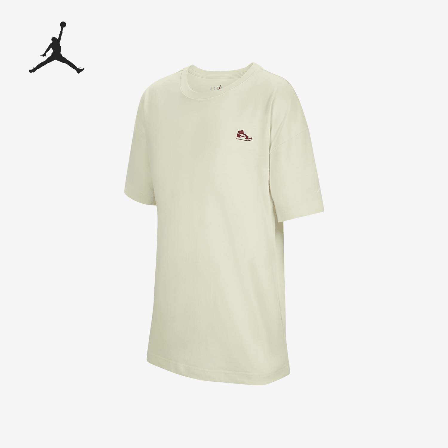 Nike/耐克正品Air Jordan 1 大童圆领透气贴片T恤HF2078-220