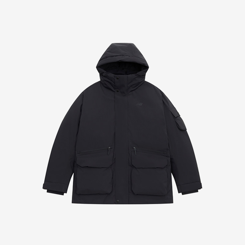 New Balance/NB正品冬季新款男子经典保暖连帽羽绒服NPE41331-BK