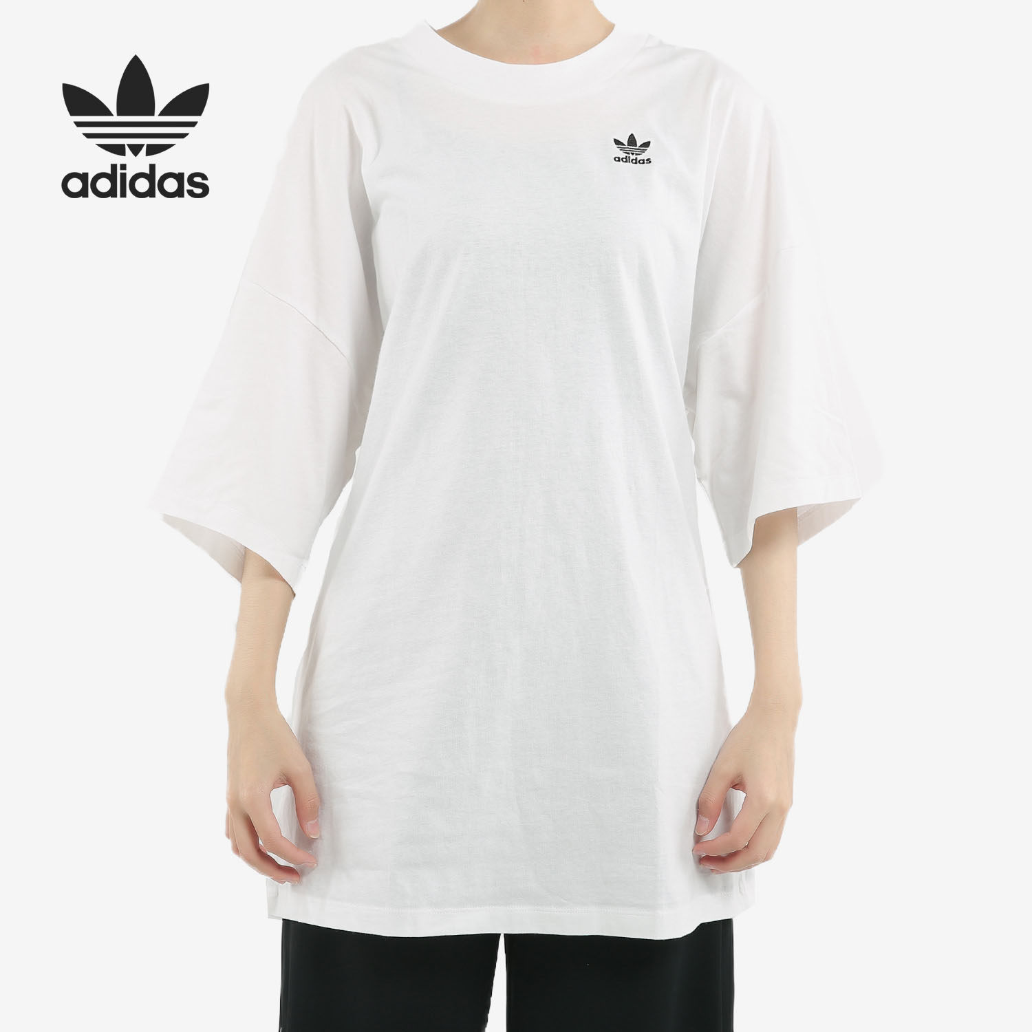 Adidas/阿迪达斯正品三叶草女子宽松休闲运动短袖T恤DW3891