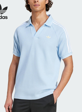 Adidas/阿迪达斯正品2025夏季三叶草男士翻领POLO衫KC0690