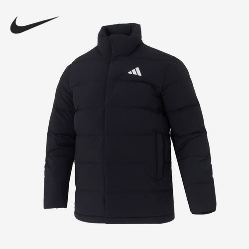 Adidas/阿迪达斯官方正品冬季男士立领拉链保暖简约羽绒服KH3994