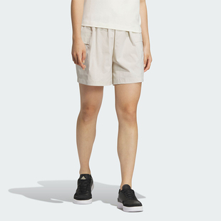 JN7776 Adidas 阿迪达斯正品 24新款 女士宽松休闲拒水百搭休闲短裤