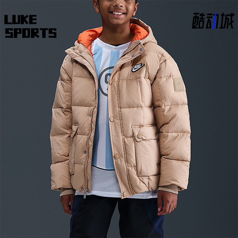 Nike/耐克正品Premium大童休闲宽松轻巧户外运动羽绒服IQ6136-200
