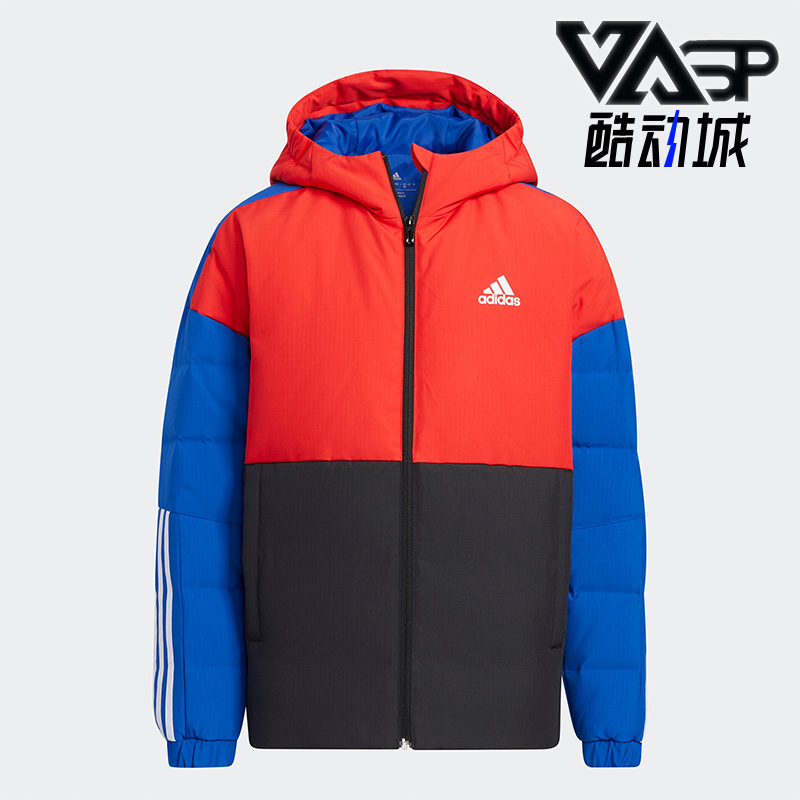 阿迪达斯正品大童羽绒服