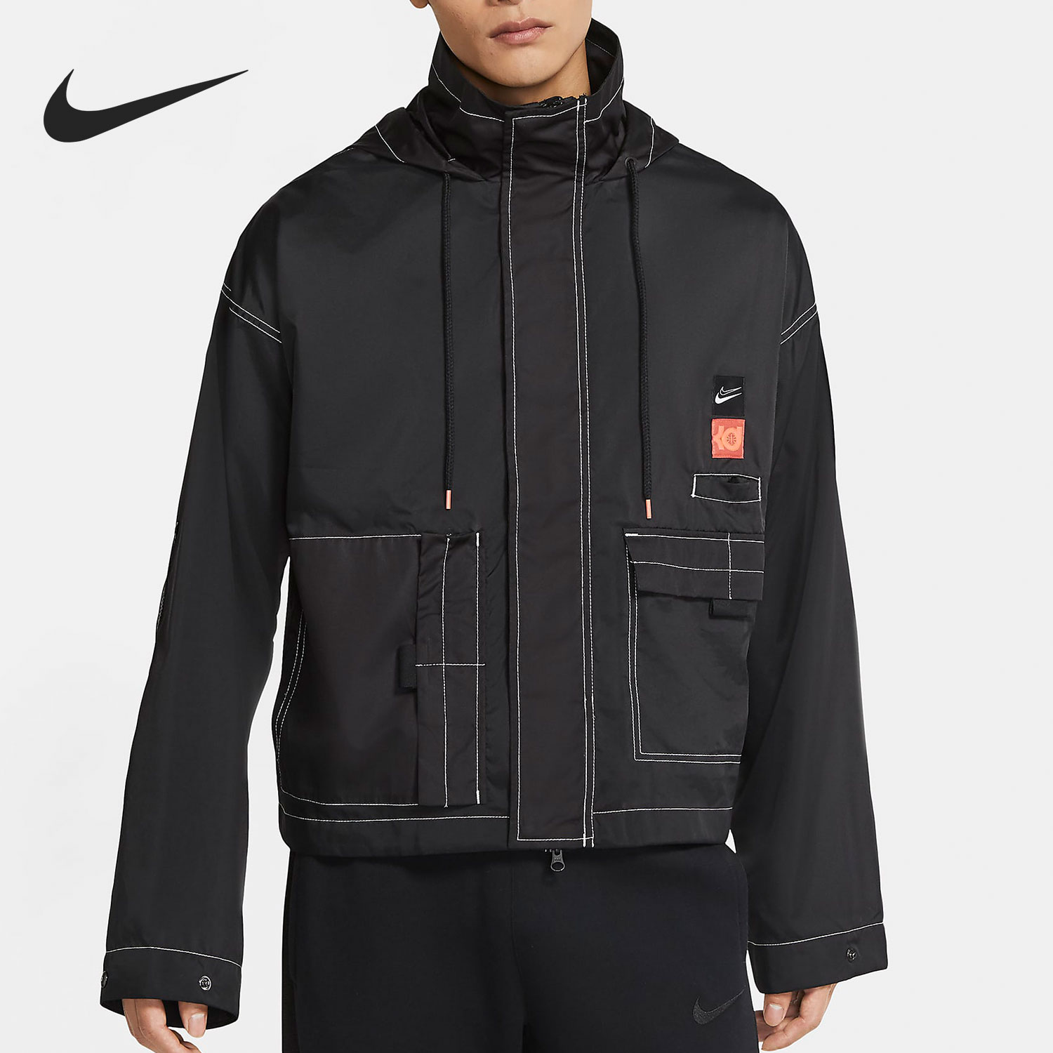 Nike/耐克正品KD男子篮球夹克外套轻便梭织休闲运动服CV2404-010