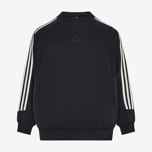 Adidas阿迪达斯正品ST三条纹HV男女宽松版型圆领休闲卫衣LG3280