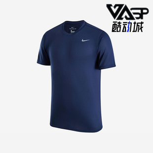 Nike/耐克正品DRI-FIT男士套头圆领跑步运动透气短袖HF0507-419