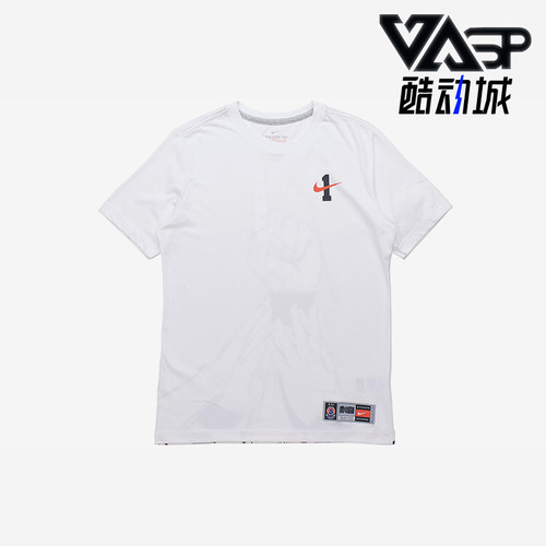 Nike/耐克正品夏季男士涂鸦印花宽松经典休闲透气短袖CI9080-100