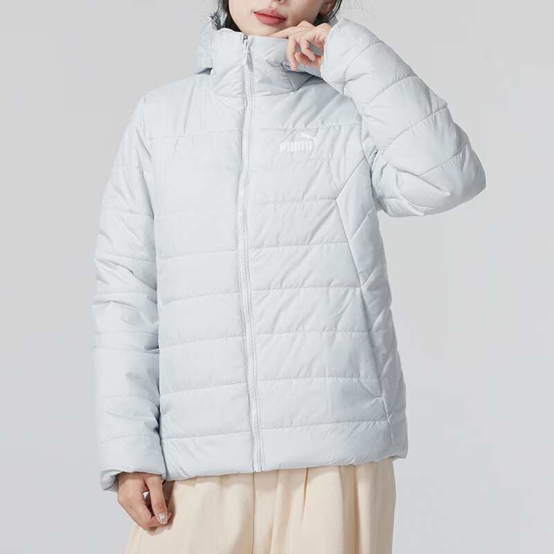 Puma/彪马正品秋冬新款女士短款保暖运动轻薄棉服672279-42