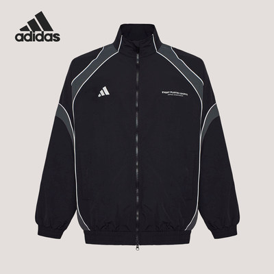 Adidas/阿迪达斯官方正品BL WOV JKT男士日常休闲宽松外套IB6980