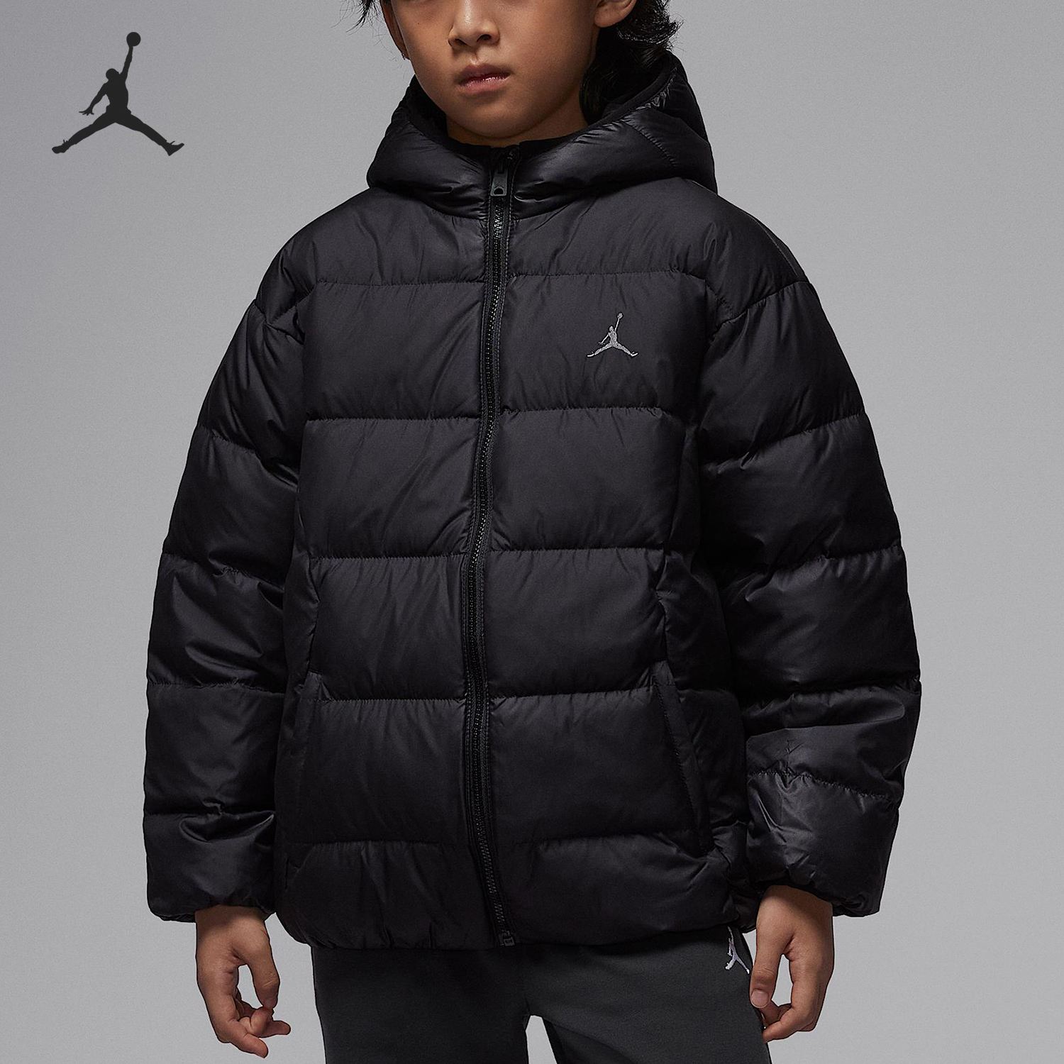 Nike/耐克正品2025 JORDAN大童轻盈透气保暖羽绒服IQ9986-010