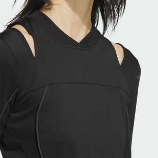 Adidas FUSTL TEE女士健身長袖 阿迪達斯官方正品 JJ1084