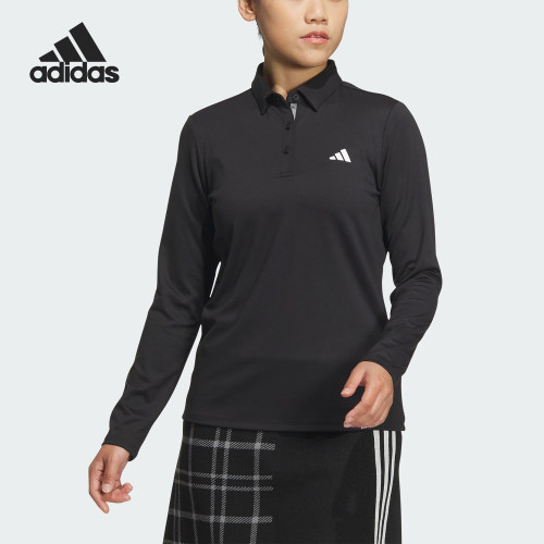 Adidas/阿迪达斯正品新款女士高尔夫运动长袖POLO衫IS4789