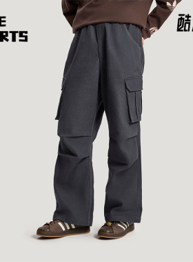 Adidas/阿迪达斯正品三叶草男士耐磨通勤工装风梭织运动裤KR5043