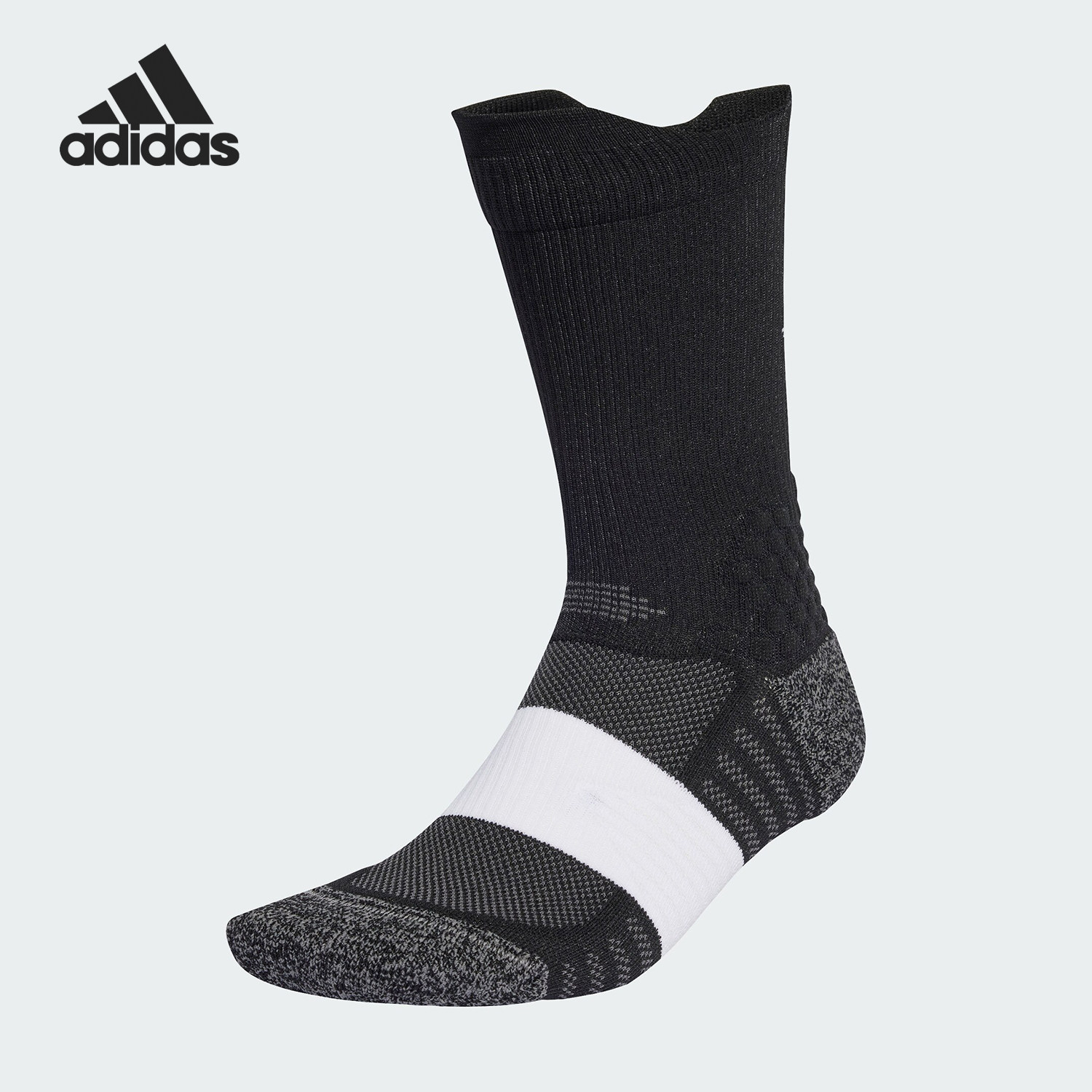 Adidas/阿迪达斯正品跑步训练男女运动健身袜一双装HR7046