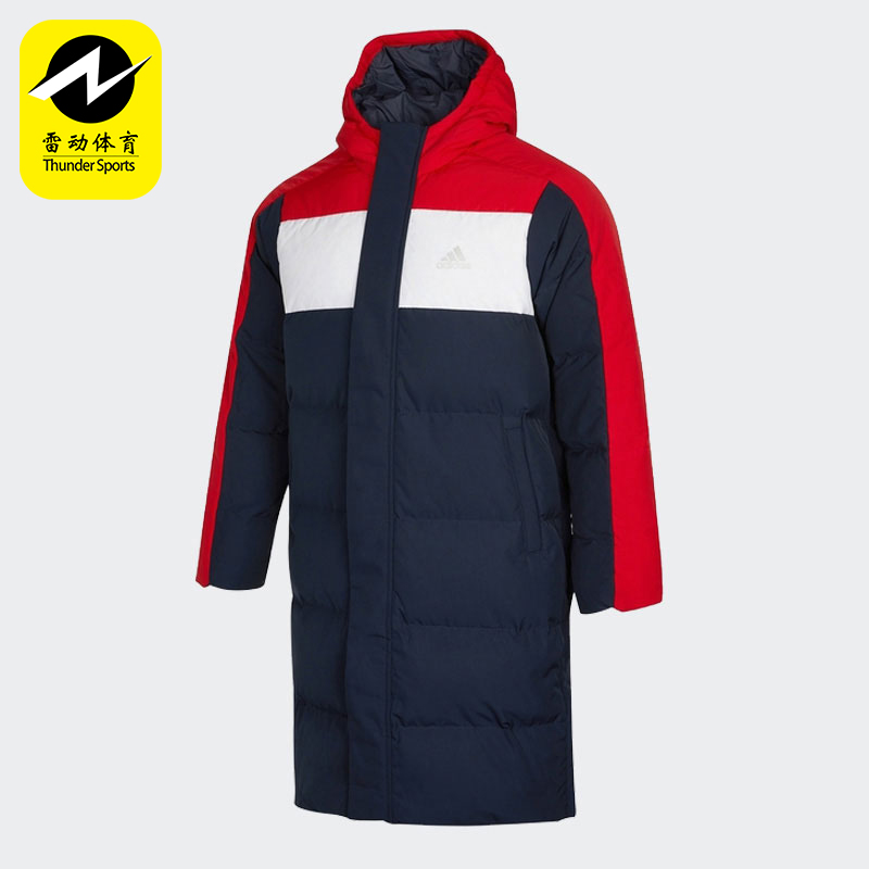 阿迪达斯儿童连帽保暖运动羽绒服