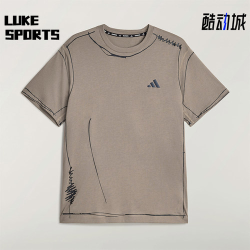 Adidas/阿迪达斯正品夏季男女轻质跑步运动简约柔软短袖T恤KQ7839