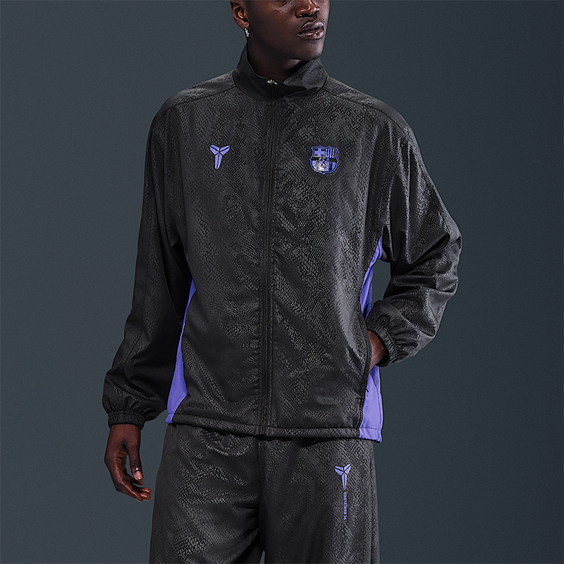 Nike/耐克正品Kobe男士户外宽松足球拼接运动立领外套HM4217-010
