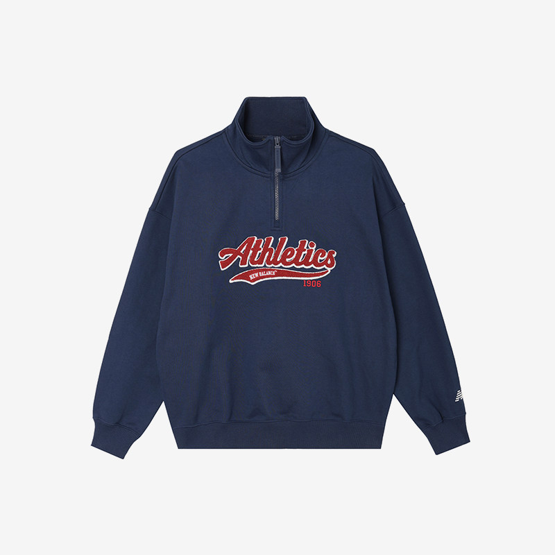 New Balance/NB正品2025新款男子美式复古卫衣套头衫NCE41081-MNV