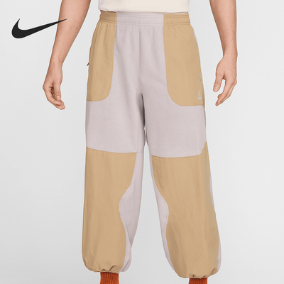 Nike/耐克正品2024男士宽松拼接摇粒绒束脚长裤HJ2865-009