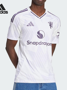 Adidas/阿迪达斯官方正品MUFC A JSY男士足球运动训练短袖JI7423