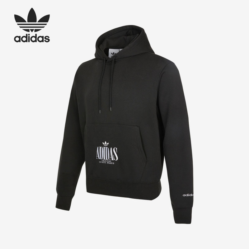 Adidas/阿迪达斯官方正品 TREF SCRIPT HOO 三叶草男子卫衣H32327
