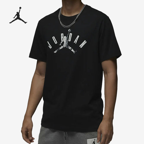 Nike/耐克正品JORDAN男子休闲运动套头圆领短袖T恤FB7366-010