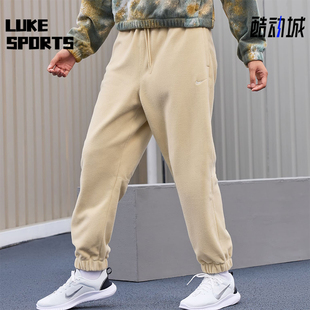 HQ4877 Nike 女士刺绣摇粒绒保暖束脚长裤 耐克正品 783 新款