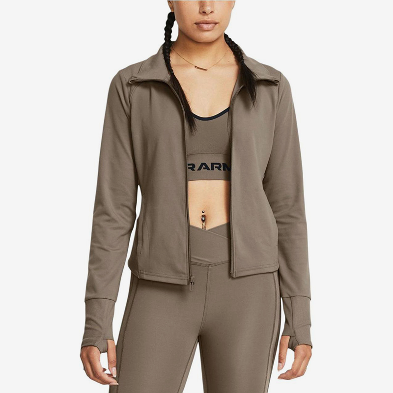 UA/安德玛正品Meridian Jacket女子针织立领夹克外套1379157-200