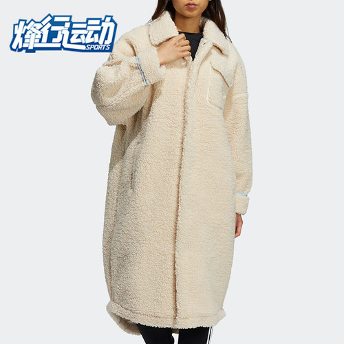 阿迪达斯三叶草女子长款夹克外套