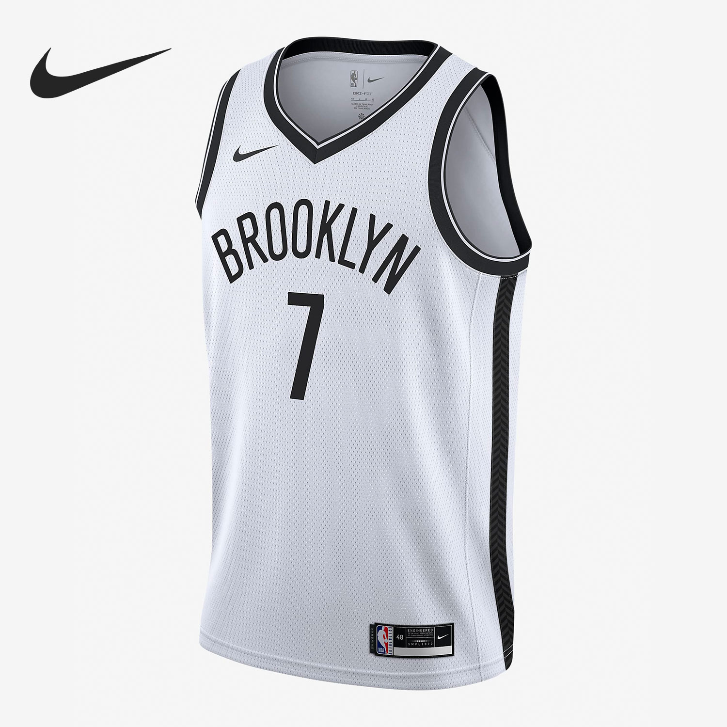Nike/耐克正品当季布鲁克林篮网队NBA男子运动球衣CW3584-108