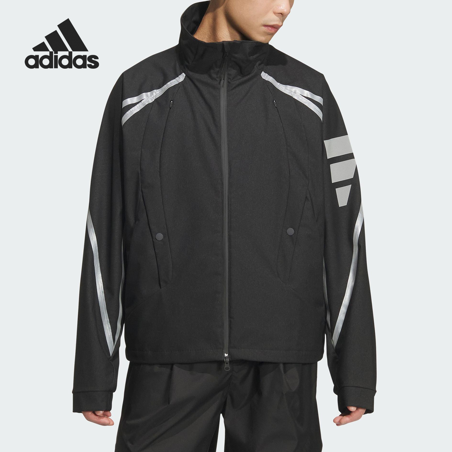 Adidas/阿迪达斯官方正品FOS REFL WVN JK男士梭织宽松外套KF0690