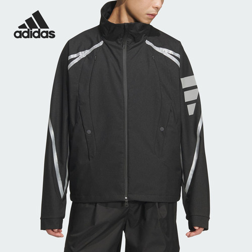 Adidas/阿迪达斯官方正品FOS REFL WVN JK男士梭织宽松外套KF0690