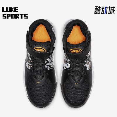 Nike/耐克正品 TeamHustle新款儿童 黑灰色篮球鞋CQ4869-001