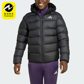 Adidas 2025大童耐穿运动休闲简约保暖棉服JL7430 阿迪达斯正品