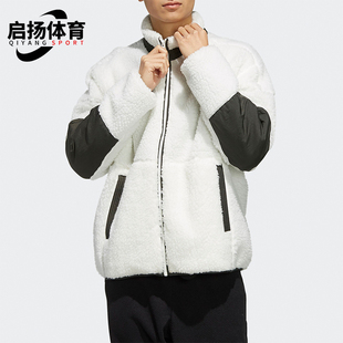 运动抓绒拉链保暖夹克外套ED1922 JACKET男士 Adidas 阿迪达斯正品