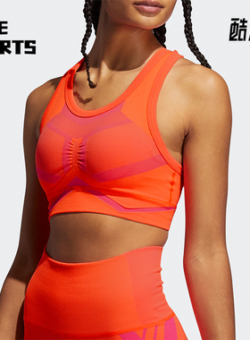 Adidas/阿迪达斯正品夏季女士时尚经典透气跑步运动内衣GP3406