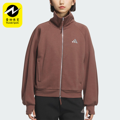 Adidas/阿迪达斯正品三叶草女士耐穿运动休闲翻领宽松外套KC0048