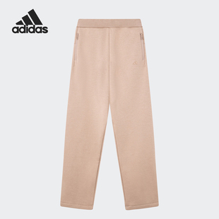 儿童抓绒针织休闲长裤 Adidas 新款 冬季 JE3937 阿迪达斯正品