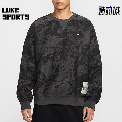 Nike/耐克正品Solo Swoosh男士圆领宽松休闲套头卫衣HV4119-254