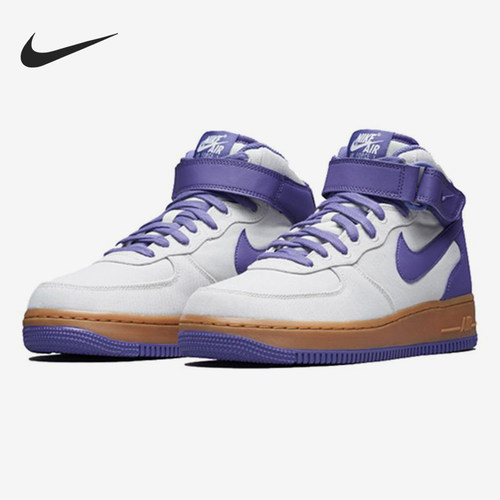 Nike/耐克正品Air Force 1男士中帮潮流耐磨厚底板鞋AJ9514-003