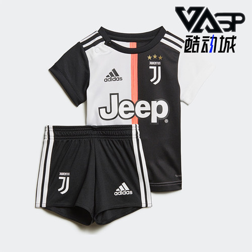 Adidas/阿迪达斯正品夏季婴童圆领时尚透气足球运动套装DW5465