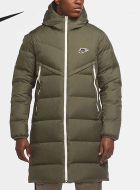 Nike/耐克正品运动男子休闲耐磨保暖中长款羽绒服CU4409-380