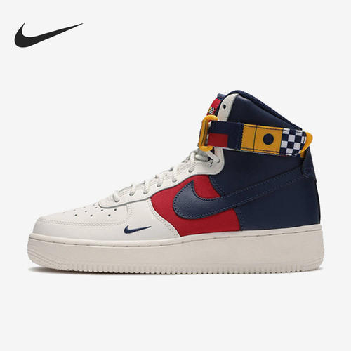 Nike耐克正品Air Force 1大童高帮世界杯运动休闲板鞋AV7958-100