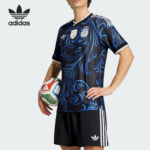 Adidas/阿迪达斯官方正品夏季男士球员版复古透气短袖T恤JM5901