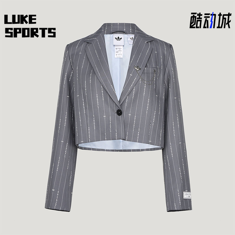 Adidas/阿迪达斯正品三叶草女士休闲经典西装梭织外套KS5310