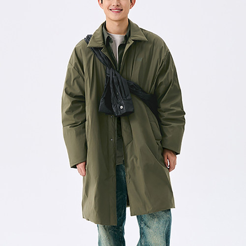 New Balance/NB正品中长款男士连帽保暖运动羽绒服AMJ44307-DRC