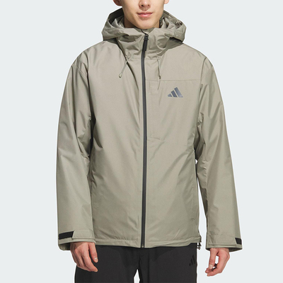 Adidas/阿迪达斯正品2025男士连帽保暖三合一羽绒内胆外套KQ5502