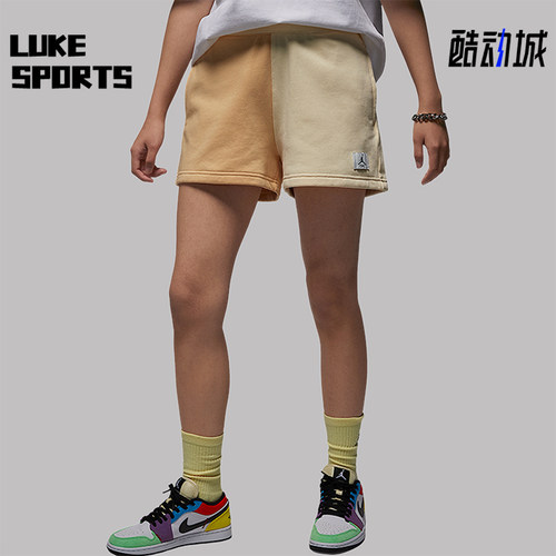 Nike/耐克正品JORDAN女士拼接时尚直筒运动短裤DZ3367-251